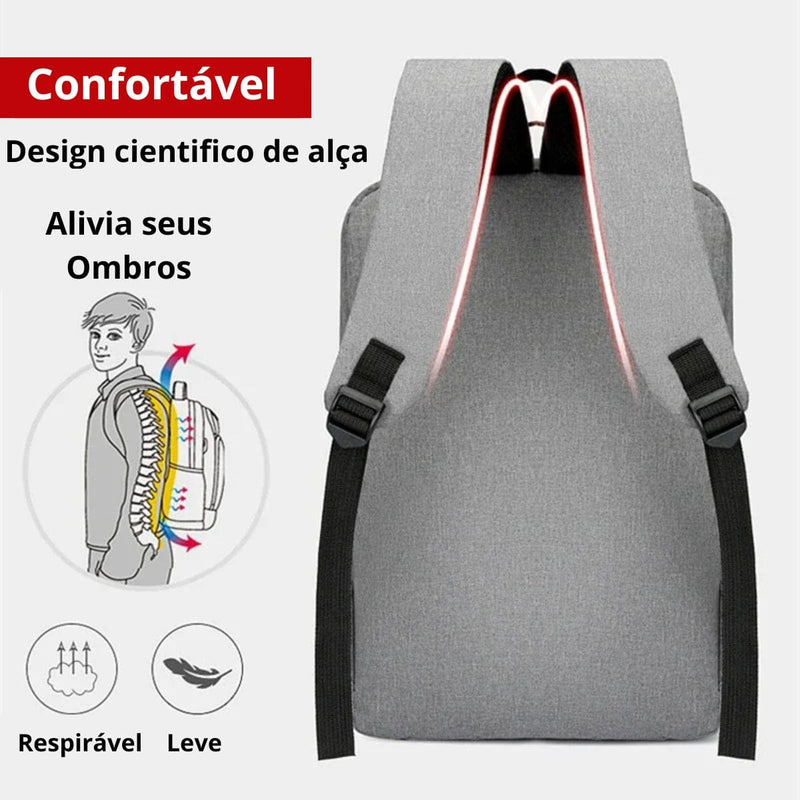 Mochila impermeável - Conforto e elegância nas suas Costas.